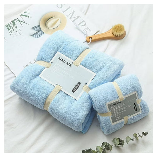 2 In 1 Bath Towel And Face Towel