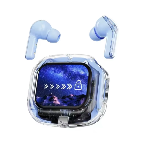 Air Max Transparent Smart Touch Screen Earbuds
