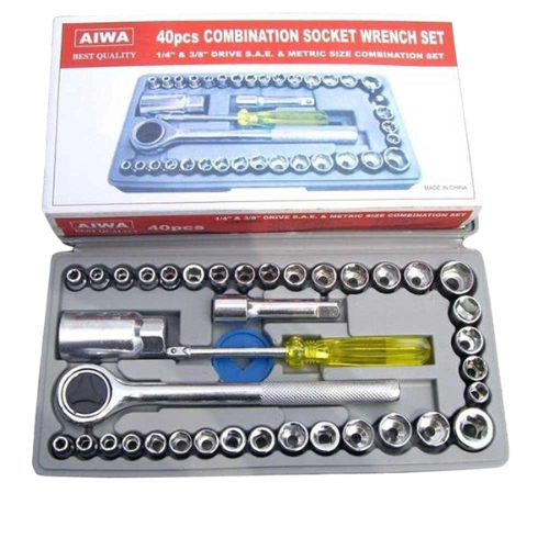 40 PCS Sleeve Combination Socket Wrench Set