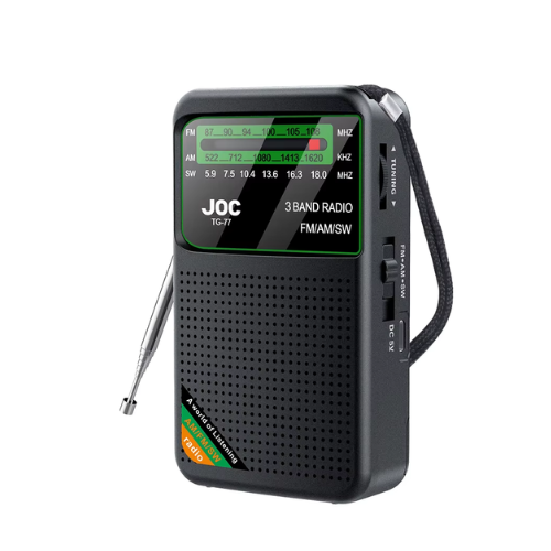TG-77 Portable Pocket Radio Rechargeable FM AM SW Multi-Band Outdoor Radio
